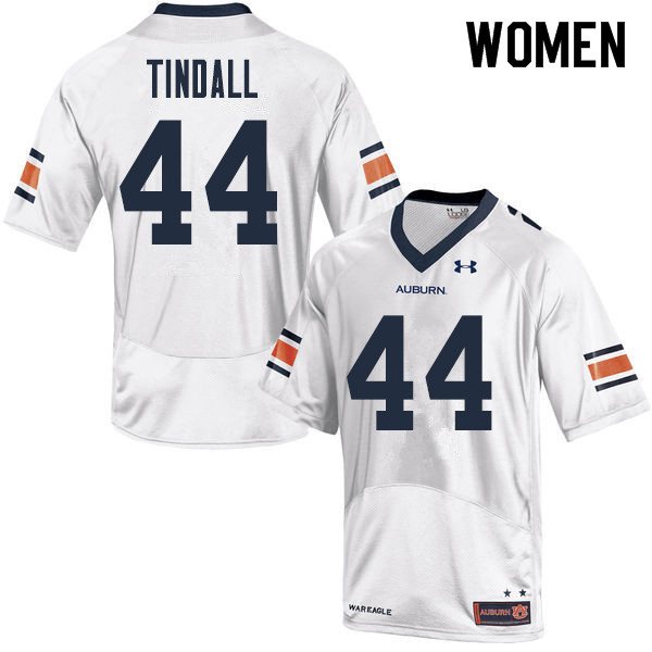 Women Auburn Tigers #44 Barrett Tindall College Football Jerseys Sale-White